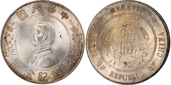 1 Dólar República Popular China Plata 