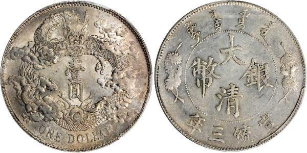 1 Dólar República Popular China Plata 