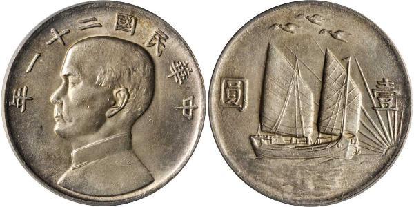 1 Dólar República Popular China Plata 