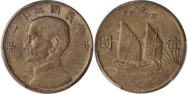 1 Dólar República Popular China Plata 