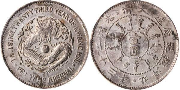 1 Dólar República Popular China Plata 