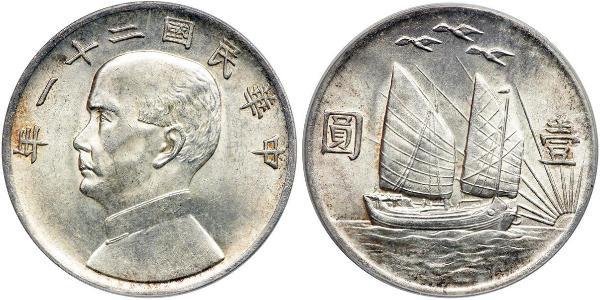 1 Dólar República Popular China Plata 