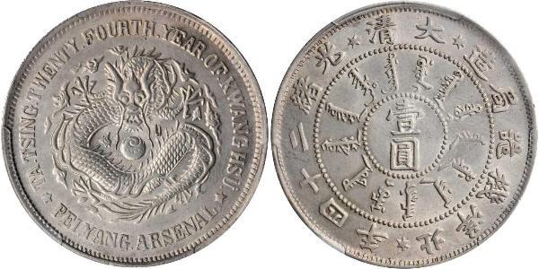 1 Dólar República Popular China Plata 