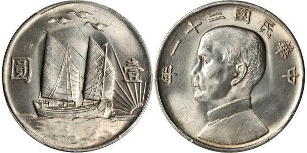 1 Dólar República Popular China Plata 