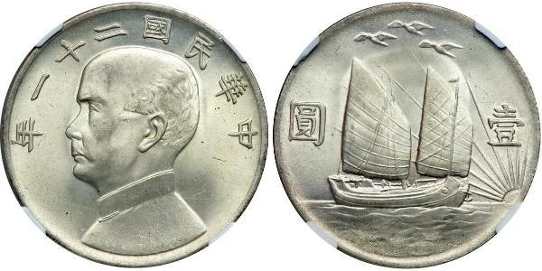 1 Dólar República Popular China Plata 