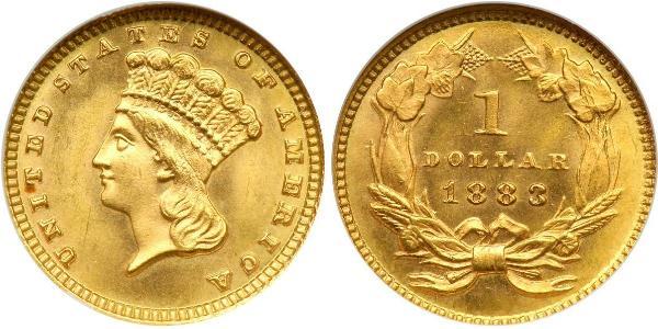 1 Dólar Estados Unidos de América (1776 - )  