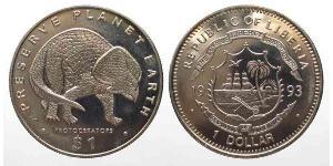 1 Dólar Liberia  