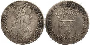 1 Ecu France Argent Louis XIV de France (1638-1715)