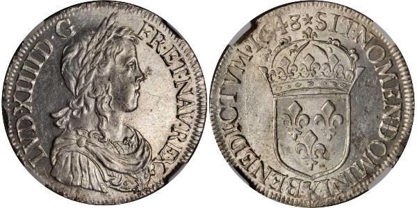 1 Ecu France Argent Louis XIV de France (1638-1715)