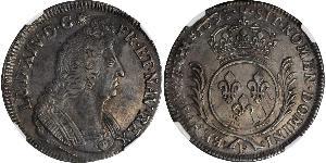 1 Ecu Kingdom of France (843-1791) Argent Louis XIV de France (1638-1715)