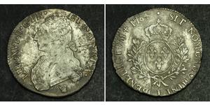 1 Ecu Kingdom of France (843-1791) Argent Louis XVI de France (1754 - 1793)