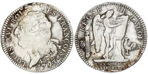 1 Ecu Kingdom of France (843-1791) Argent Louis XVI de France (1754 - 1793)