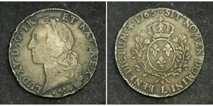 1 Ecu Kingdom of France (843-1791) Argent Louis XV de France (1710-1774)