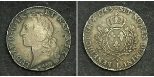 1 Ecu Kingdom of France (843-1791) Argent Louis XV de France (1710-1774)