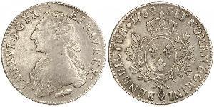 1 Ecu Kingdom of France (843-1791) Argent Louis XVI de France (1754 - 1793)