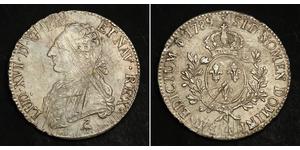 1 Ecu Kingdom of France (843-1791) Argent Louis XVI de France (1754 - 1793)