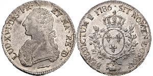 1 Ecu Kingdom of France (843-1791) Argent Louis XVI de France (1754 - 1793)