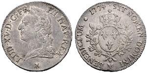 1 Ecu Kingdom of France (843-1791) Argent Louis XV de France (1710-1774)