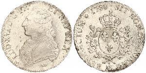 1 Ecu Kingdom of France (843-1791) Argent Louis XVI de France (1754 - 1793)