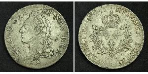 1 Ecu Kingdom of France (843-1791) Argent Louis XV de France (1710-1774)