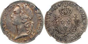 1 Ecu Kingdom of France (843-1791) Argent Louis XV de France (1710-1774)