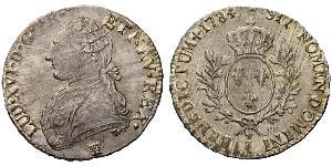 1 Ecu Kingdom of France (843-1791) Argent Louis XVI de France (1754 - 1793)