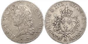 1 Ecu Kingdom of France (843-1791) Argent Louis XV de France (1710-1774)