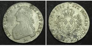 1 Ecu Kingdom of France (843-1791) Argent Louis XVI de France (1754 - 1793)