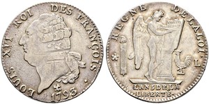 1 Ecu Kingdom of France (843-1791) Argent Louis XVI de France (1754 - 1793)