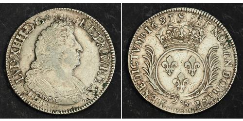 1 Ecu Kingdom of France (843-1791) Argent Louis XIV de France (1638-1715)