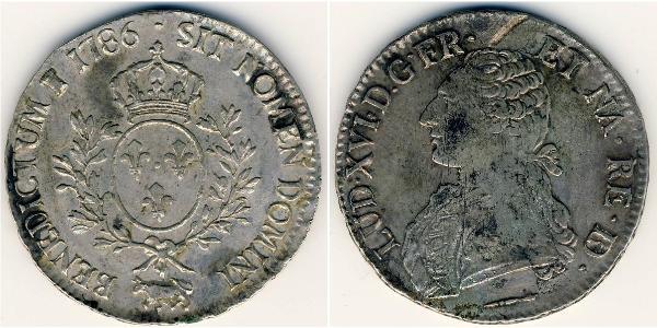 1 Ecu Kingdom of France (843-1791) Argent Louis XVI de France (1754 - 1793)