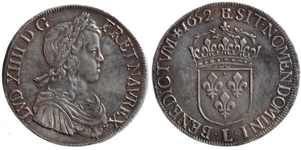 1 Ecu Francia Argento Luigi XIV di Francia (1638-1715)