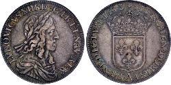 1 Ecu Francia medioevale (843-1791) Argento Luigi XIII di Francia (1601 - 1643)
