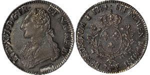 1 Ecu Francia medioevale (843-1791) Argento Luigi XVI di Francia (1754 - 1793)