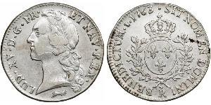 1 Ecu Francia medioevale (843-1791) Argento Luigi XV di Francia (1710-1774)