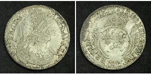 1 Ecu Francia medioevale (843-1791) Argento Luigi XIV di Francia (1638-1715)