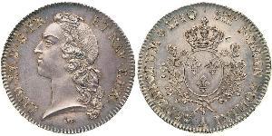 1 Ecu Francia medioevale (843-1791) Argento Luigi XV di Francia (1710-1774)