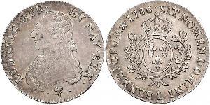 1 Ecu Francia medioevale (843-1791) Argento Luigi XVI di Francia (1754 - 1793)