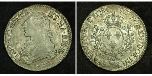 1 Ecu Francia medioevale (843-1791) Argento Luigi XVI di Francia (1754 - 1793)