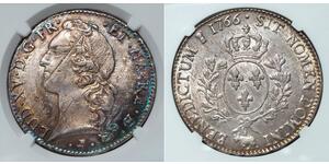 1 Ecu Francia medioevale (843-1791) Argento Luigi XV di Francia (1710-1774)