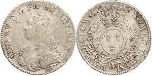 1 Ecu Francia medioevale (843-1791) Argento Luigi XV di Francia (1710-1774)