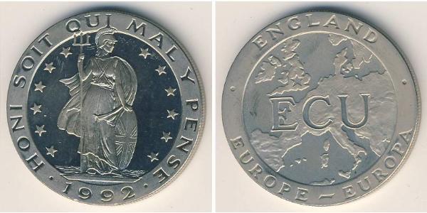 1 Ecu Royaume-Uni Cuivre/Nickel 