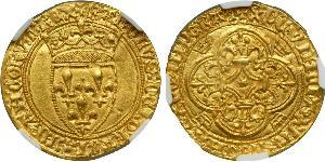 1 Ecu Kingdom of France (843-1791) Gold Charles VI of France (1368-1422)