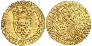 1 Ecu Kingdom of France (843-1791) Gold Karl VI (1368-1422)