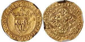 1 Ecu Kingdom of France (843-1791) Gold Charles VI of France (1368-1422)