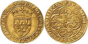 1 Ecu Kingdom of France (843-1791) Gold Karl VI (1368-1422)