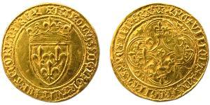 1 Ecu Kingdom of France (843-1791) Gold Karl VI (1368-1422)