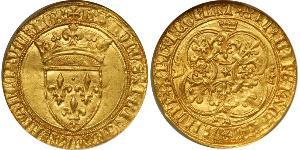 1 Ecu Kingdom of France (843-1791) Gold Karl VI (1368-1422)