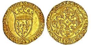 1 Ecu Kingdom of France (843-1791) Gold Karl VI (1368-1422)