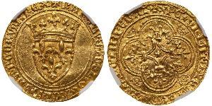 1 Ecu Kingdom of France (843-1791) Gold Karl VI (1368-1422)